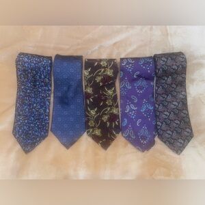 Christian Dior Monsieur Silk Tie Lot of 5, Very Nice, Must See!